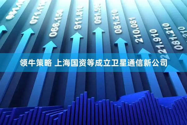 领牛策略 上海国资等成立卫星通信新公司